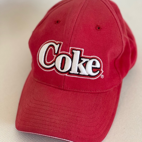 Coca Cola Red Baseball Hat White embroidery On Hat .Adjustable.Unisex. - Picture 10 of 12